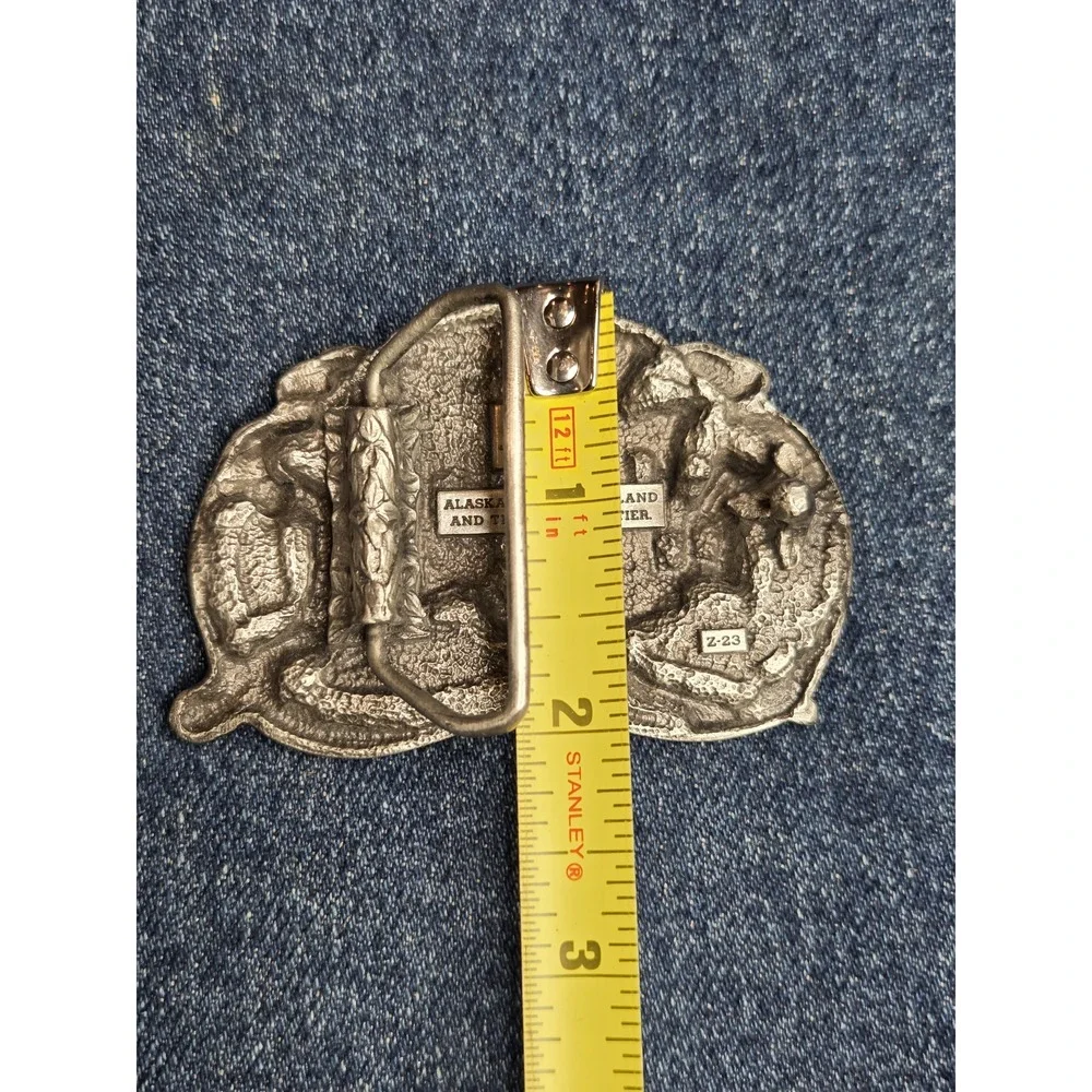 1984 Siskiyou Alaska State Belt Buckle Vintage